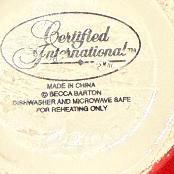 TWO Certified International Holiday Santa by Becca Barton 5 5/8" Bowls - Picture 11 of 12